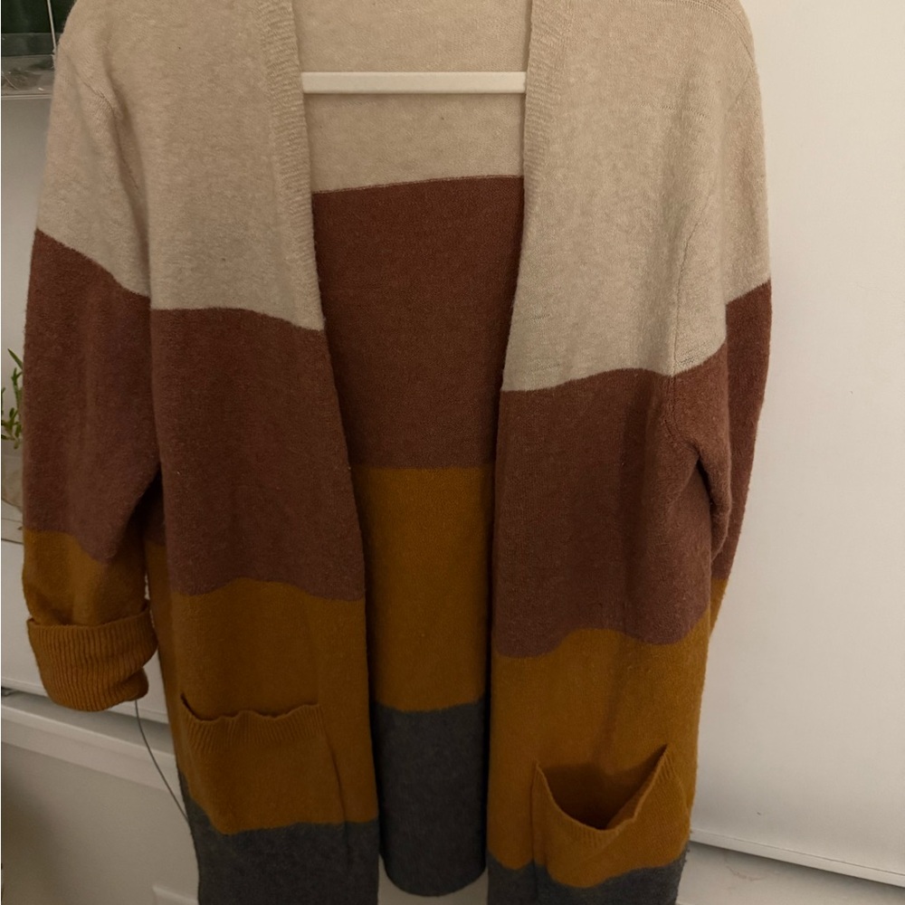 Madewell Colorblock Open Cardigan